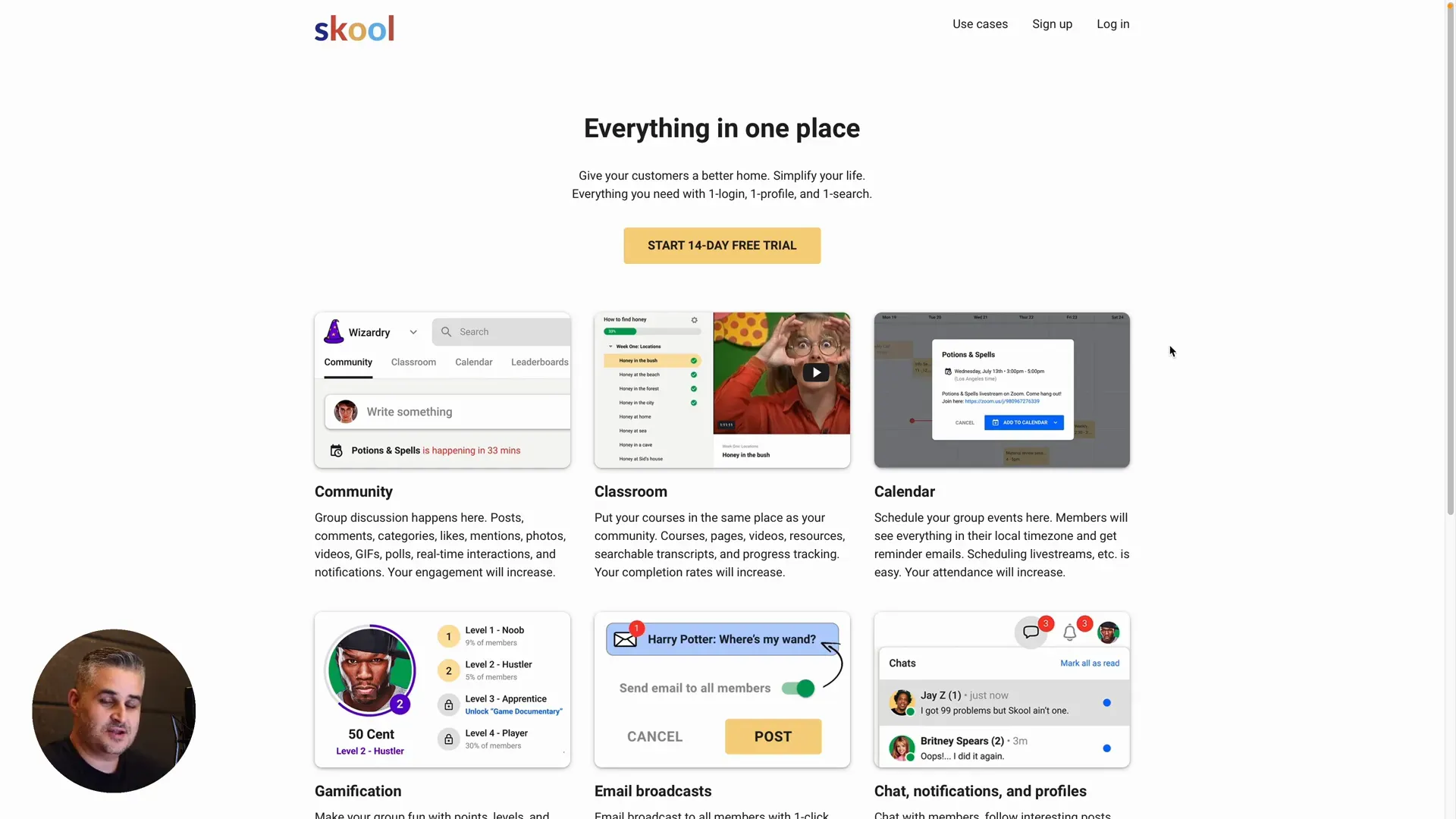 Hidden landing page screenshot
